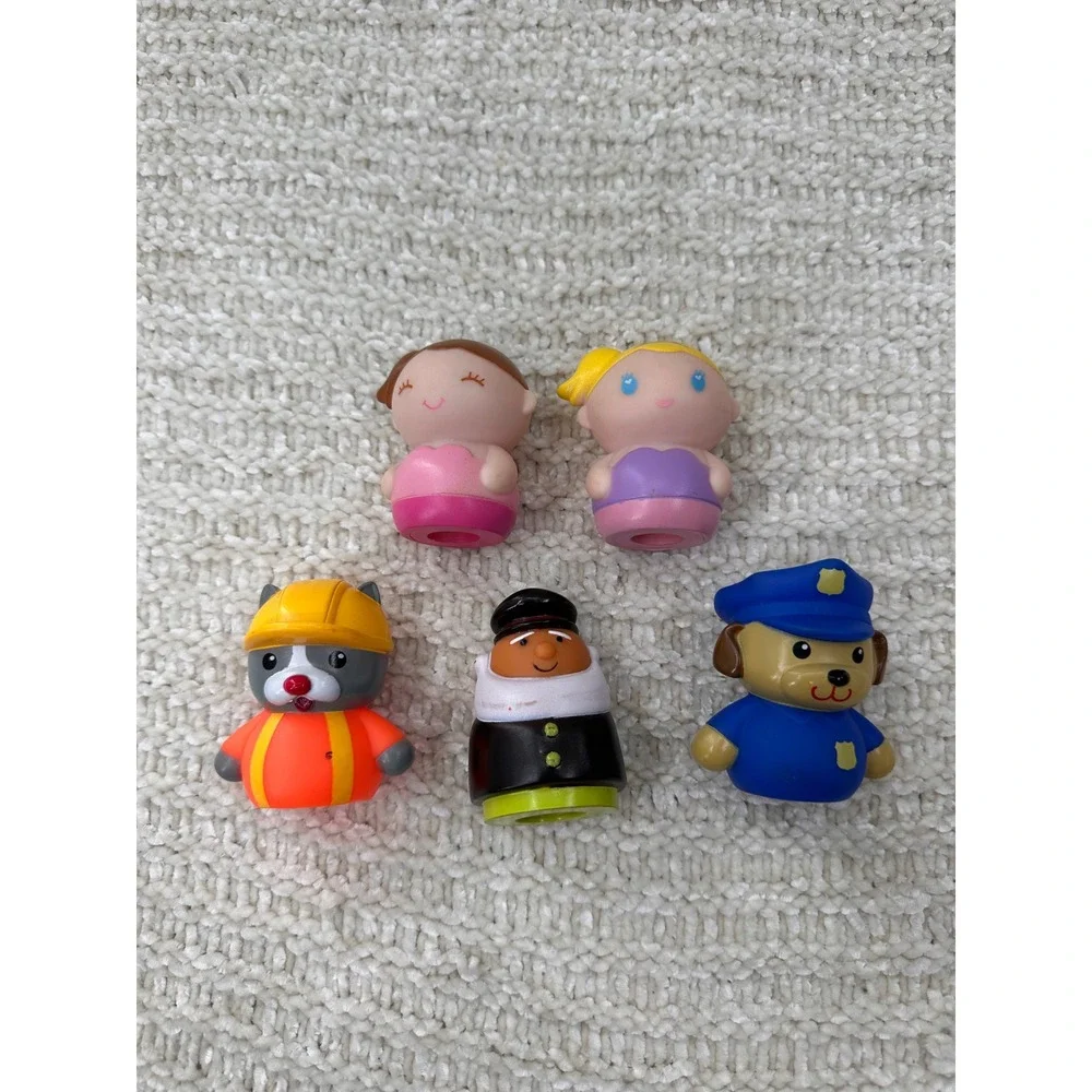 Rashti & Rashti Figures Little People‎ Style Toy Lot 5pc Princess Police Dog Cat